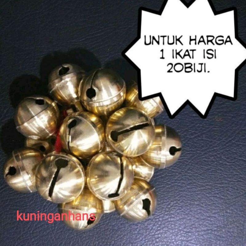 lonceng bulat kuningan klinting kuningan barong jaranan