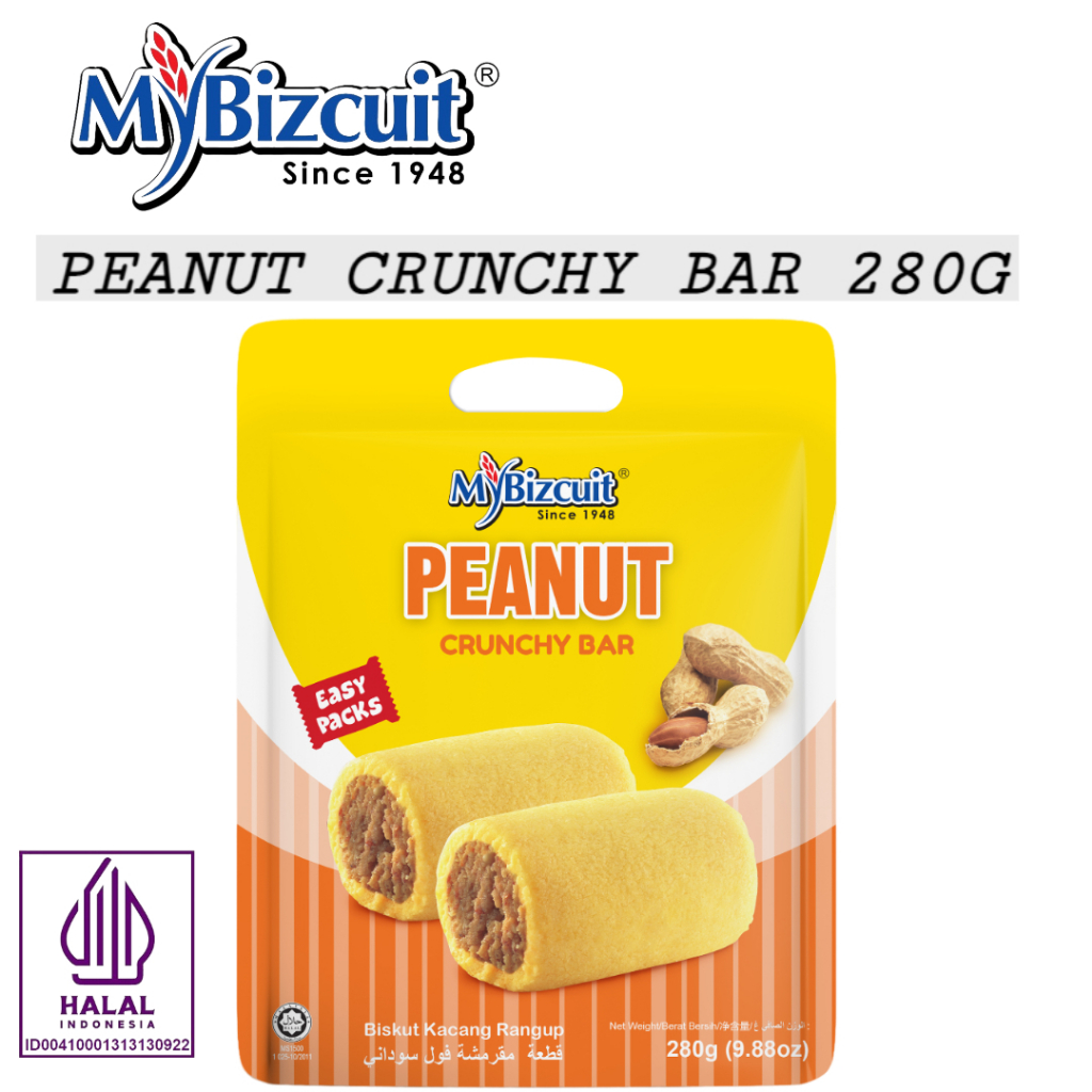 

My Bizcuit - Value Pack 280G / Peanut Crunchy / Golden Cheese Tart / Choco Peanut / Snack Import Malaysia