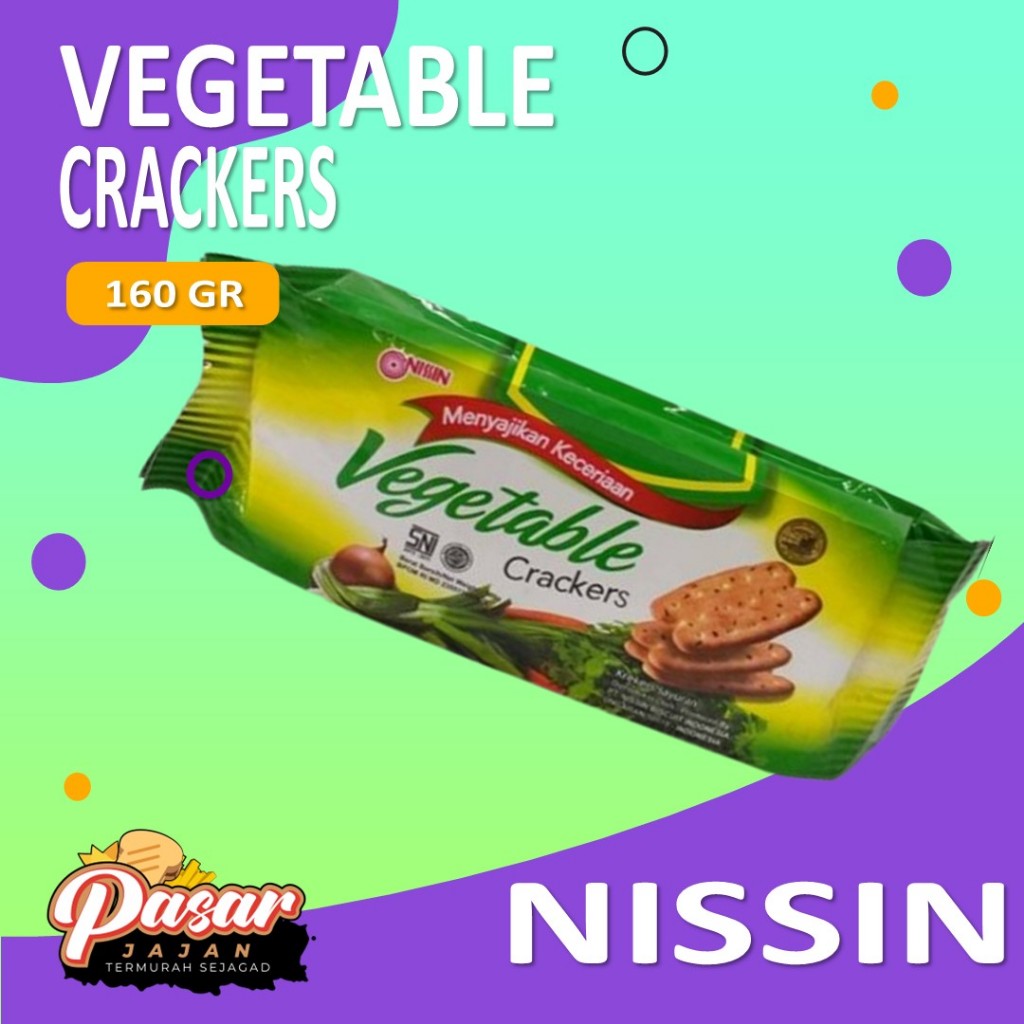 

Nissin Vegetable 160gr Renyah dan Gurih