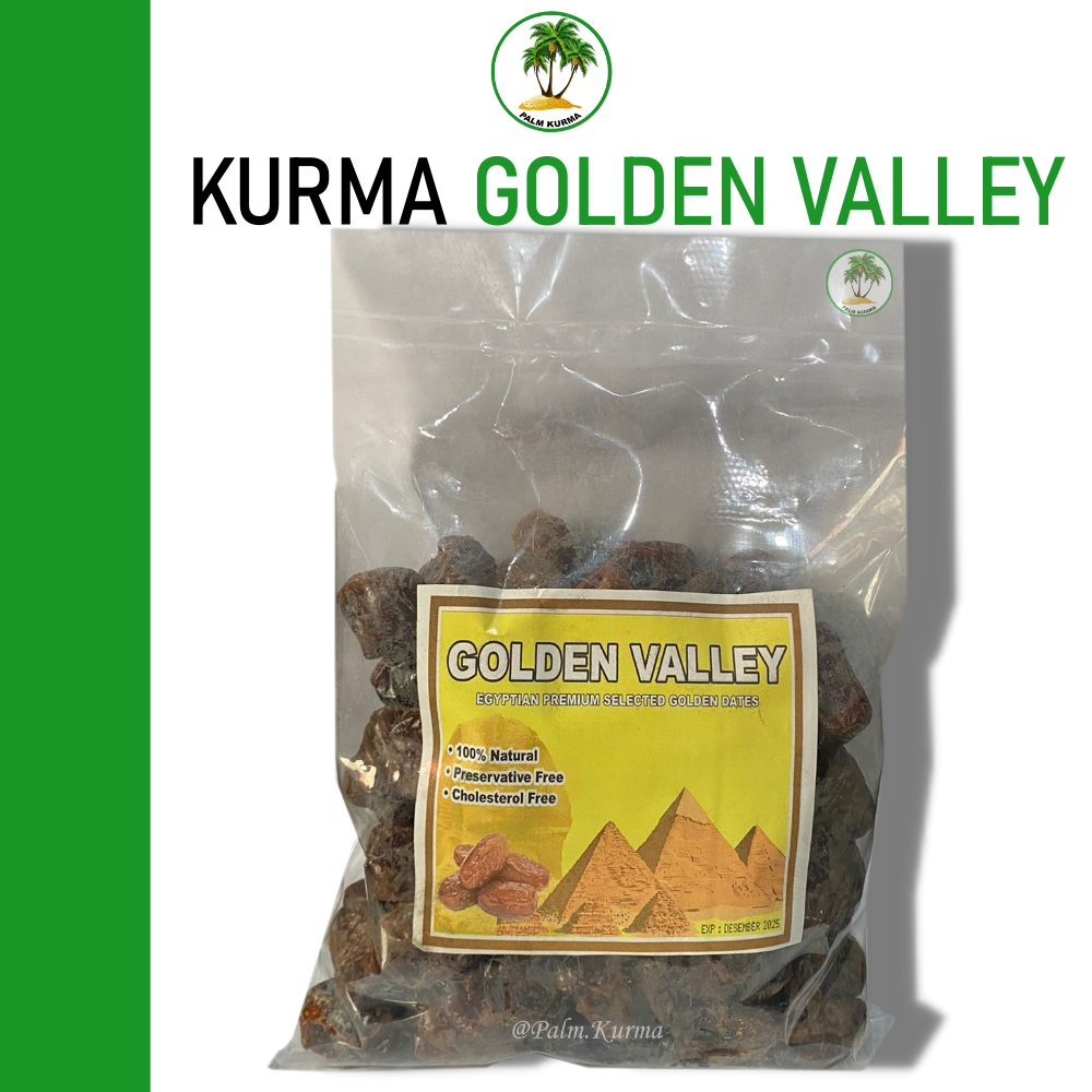 

KURMA MESIR GOLDEN VALLEY [1KG] Original Premium [KEMASAN PLASTIK TEBAL]