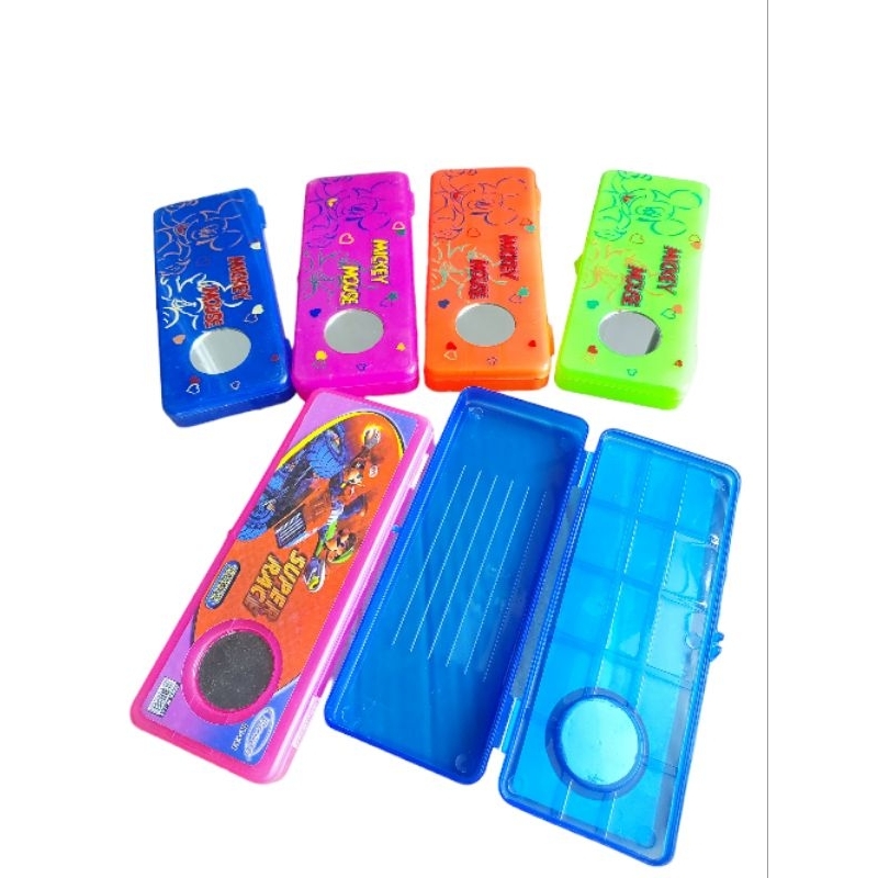 

tempat/kotak pensil/tepak/pencil case plastik model cermin BR