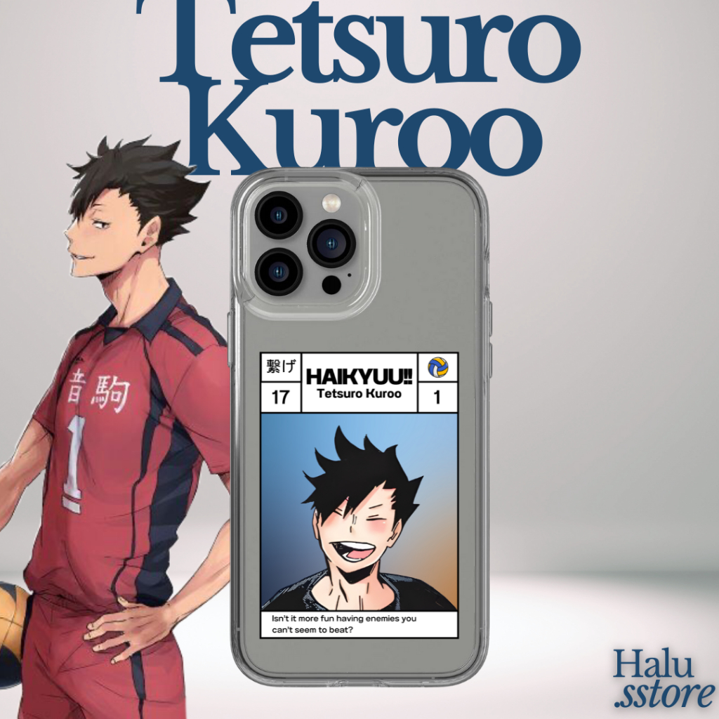 Case HP Custom Haikyuu Tetsuro Kuroo | Bisa Ganti Karakter / Anime Lain