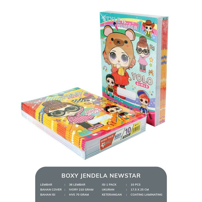 

Buku Tulis Boxy 36 NEW STAR