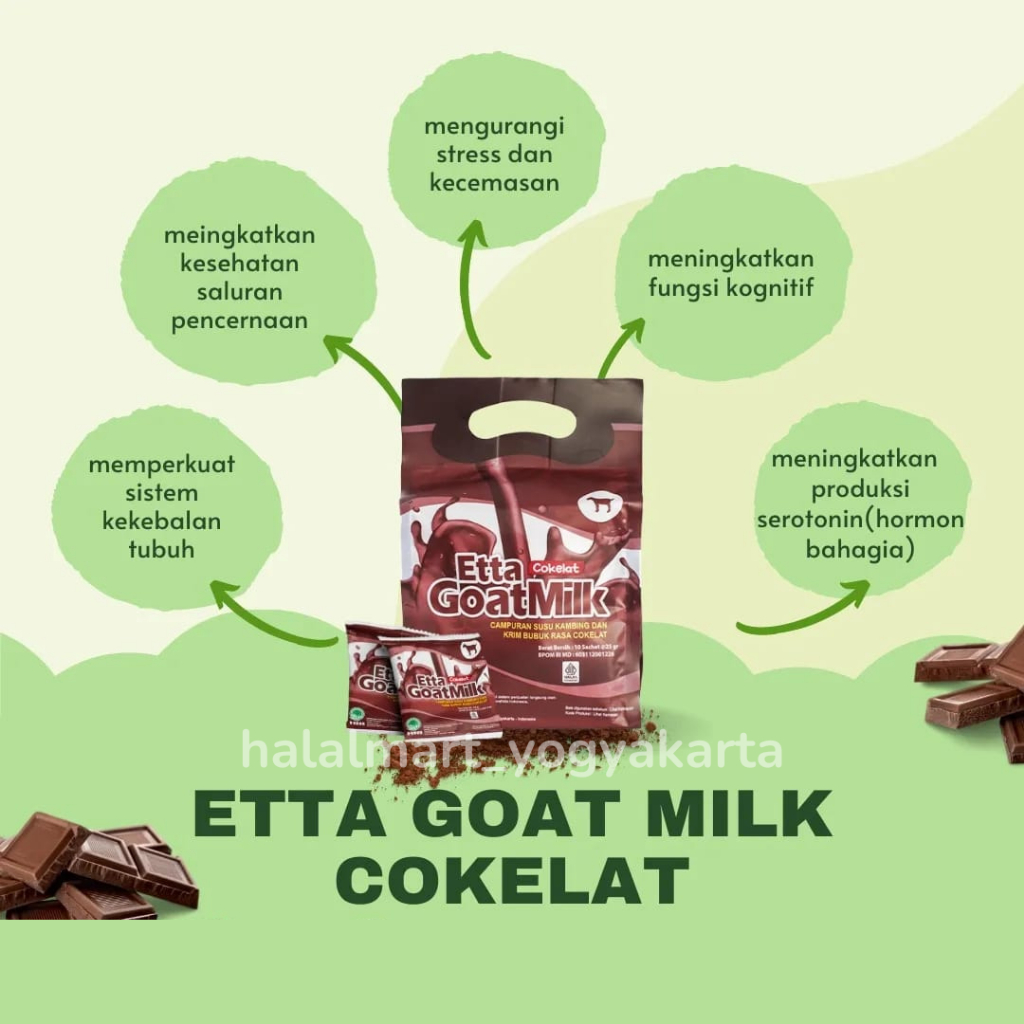 

MEMBANTU KESEHATAN JANTUNG - SUSU KAMBING ETTAWA ETTA GOAT MILK COKELAT