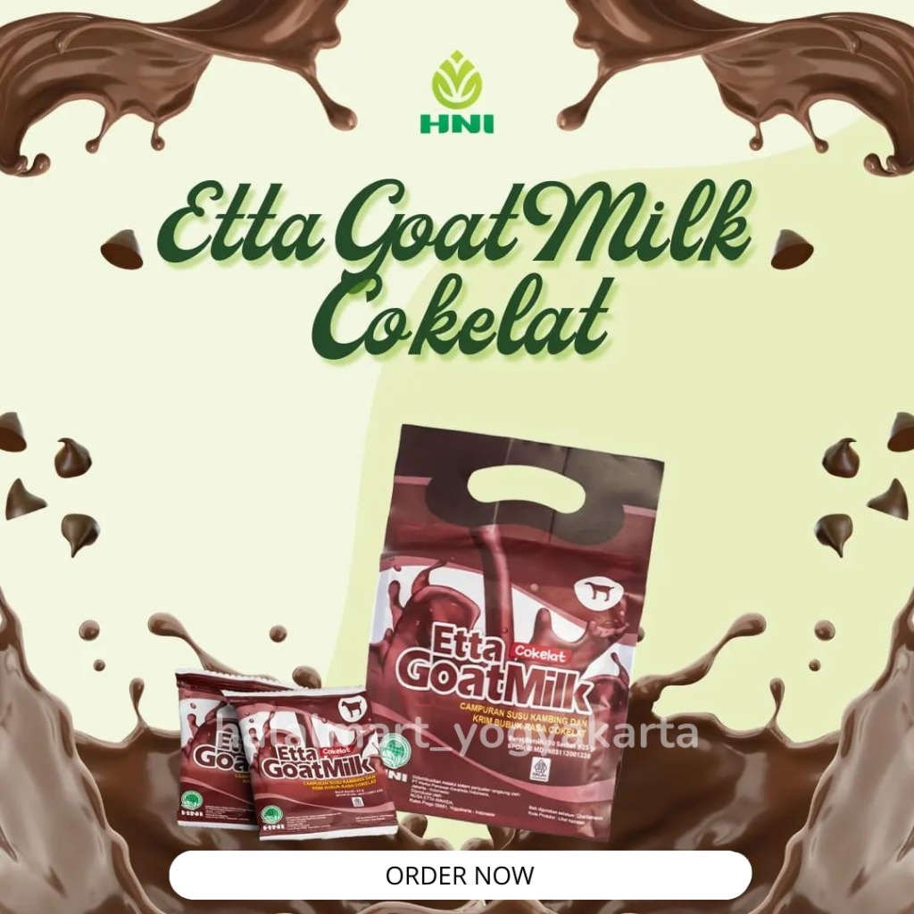 

SUMBER PROTEIN TINGGI - SUSU KAMBING ETTAWA ETTA GOAT MILK COKELAT