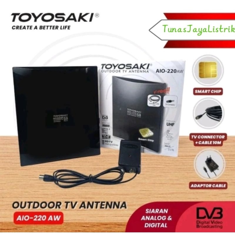 TOYOSAKI Antena Tv Digital Aio 220 / AIO 200 / Aio 235 / Aio 228USB / Aio 215 SC /  Aio 215 USB