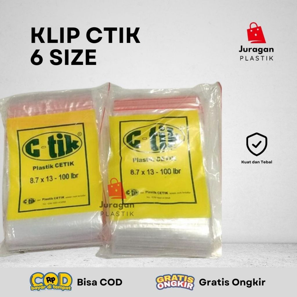 Plastik Klip berbagai ukuran / Plastik Klip Uk 4x6 / 5x8 / 7x10/ 8,7x13 / 10x15 / Plastik Ctik / Pla