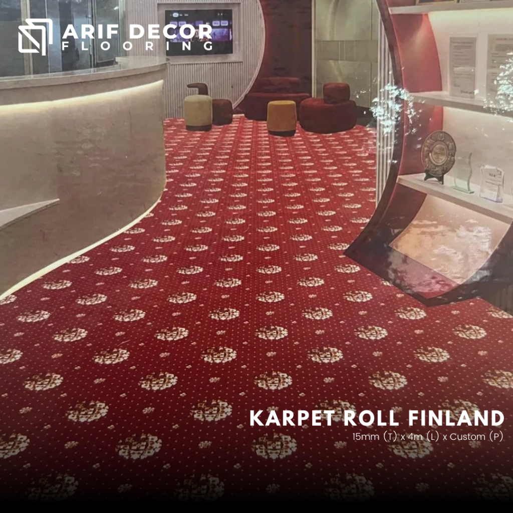 Karpet Roll Lantai FINLAND tebal 15mm Karpet Studio / Karpet Hotel / Karpet Kantor