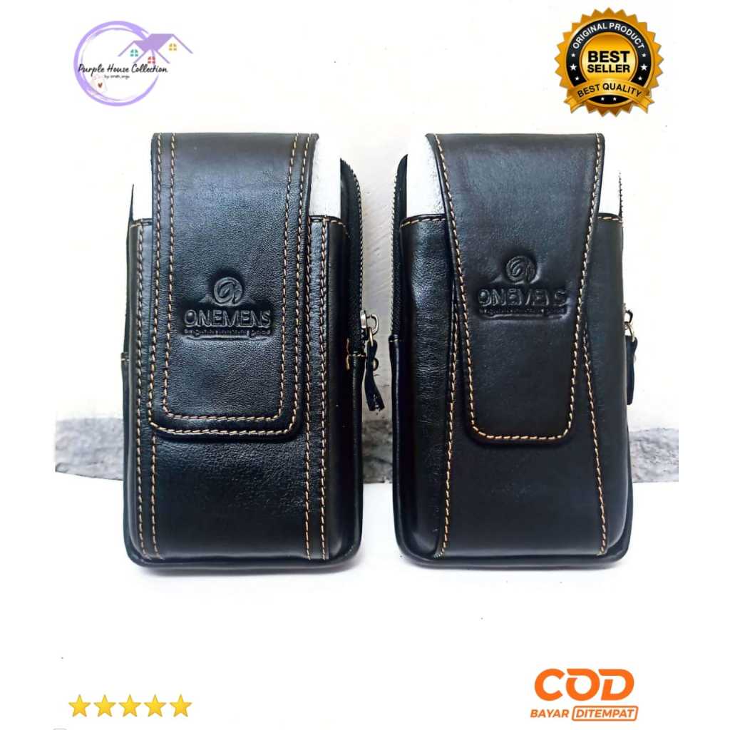 Sarung HP Kulit Asli OneMens Original Leather Full Kulit Asli Bisa COD