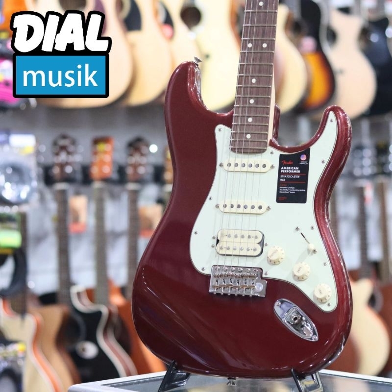 Fender American Performer HSS Stratocaster Rosewood FB Aubergine