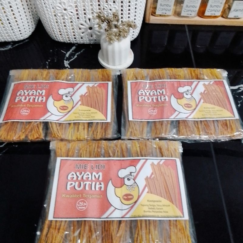 

murah mie lidi ayam putih/ 10 pack