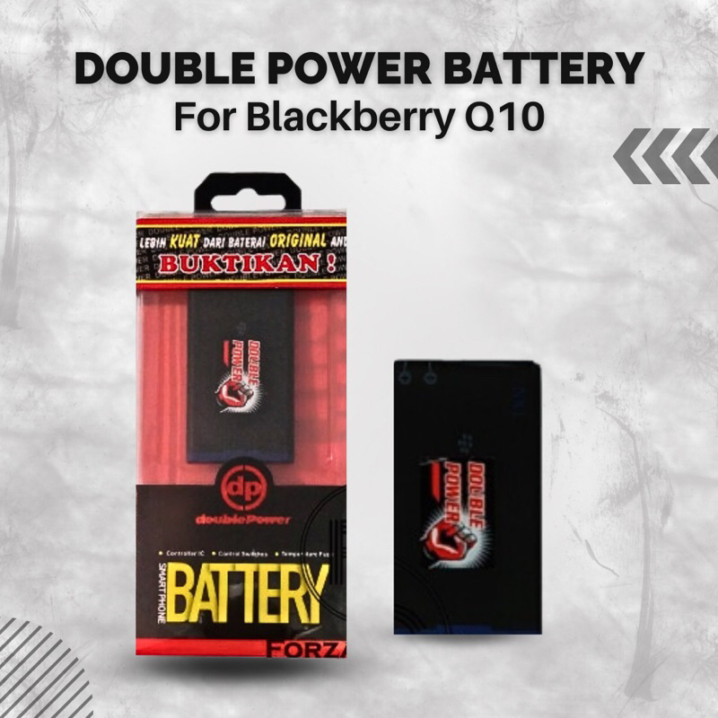 [ 100% REAL ] Baterai Double Power Q10 q10 blackberry 2800mAh standby 20% lebih lama