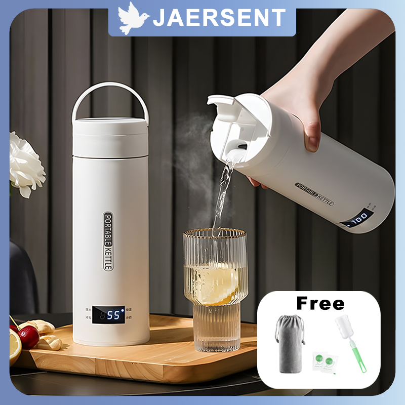 Pemanas Air Listrik Mobil Electric Thermos Kettle Portable 500 ml Portable Dengan Pemanas