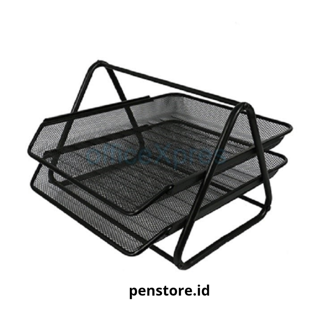 

Rak Tray Besi Jala Hitam 2 atau 3 susun - Document Tray