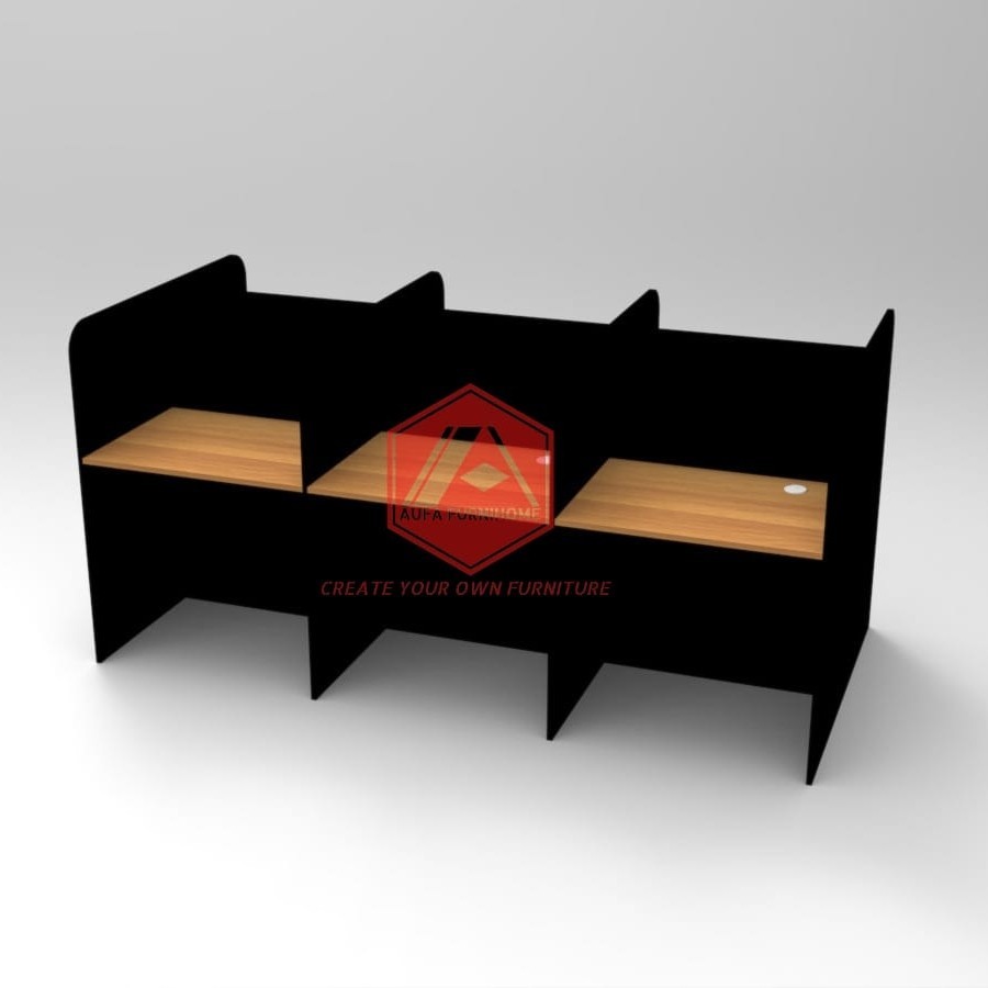 Meja Kantor Kubikal Cubical Partisi Kerja Workstation  8 orang