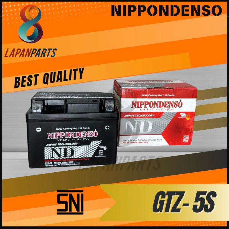 Aki Motor Mio J Beat Fino (Bkn Grande) Aki Kering NipponDenso GTZ-5S MF