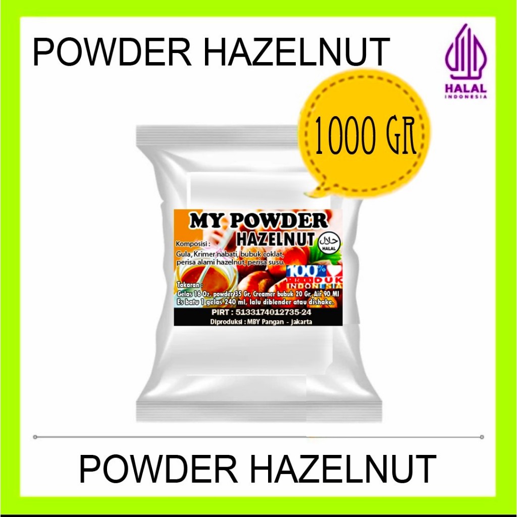 

Powder Hazelnut -1 Kg - Powder Hazelnut Bubbe Drink Curah - ONLY GOJEK