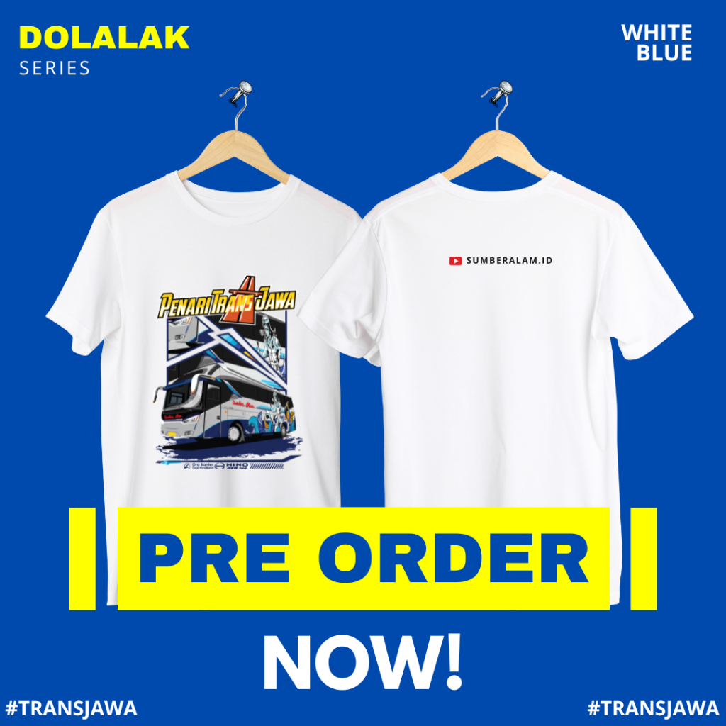 Kaos Bus Anak Putih Dolalak Transjawa Bismania Sumber Alam Baju Komunitas Bus Kualitas Distro Premiu