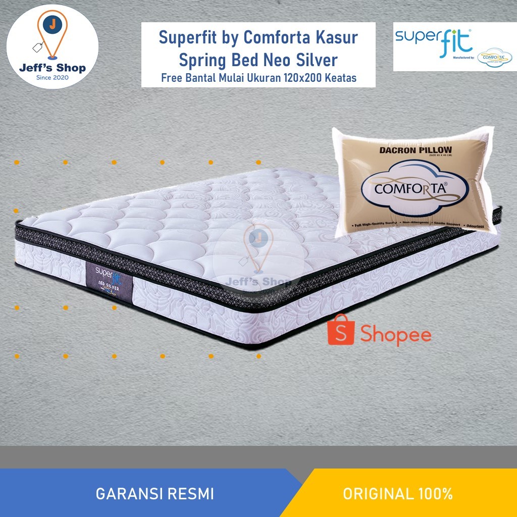 Superfit By Comforta Kasur Spring Bed Neo Silver