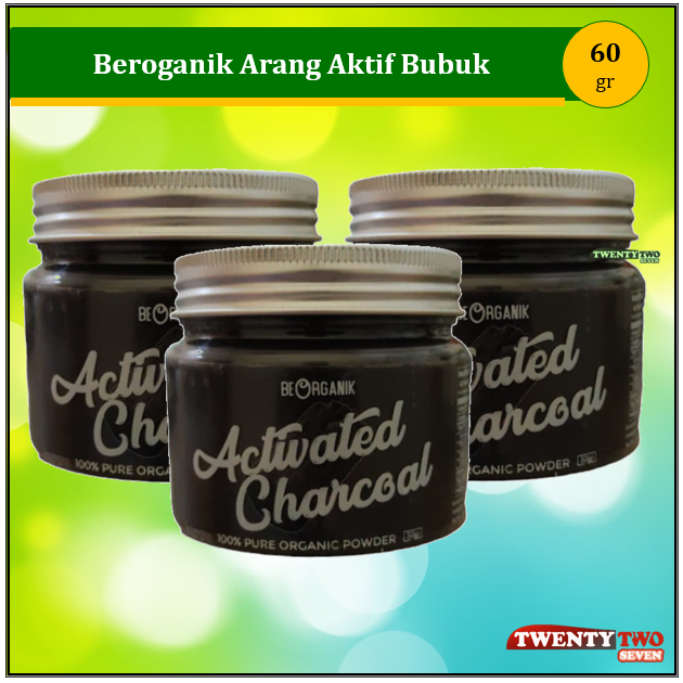 

Beorganik Activated Charcoal Powder Arang Aktif Bubuk 60 gr