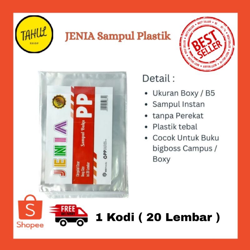 

1 Kodi ( 20 Lembar ) !!! Sampul Plastik Jenia Boxy / B5 / Sampul Plastik Bigboss / Big boss / Campus / Kampus