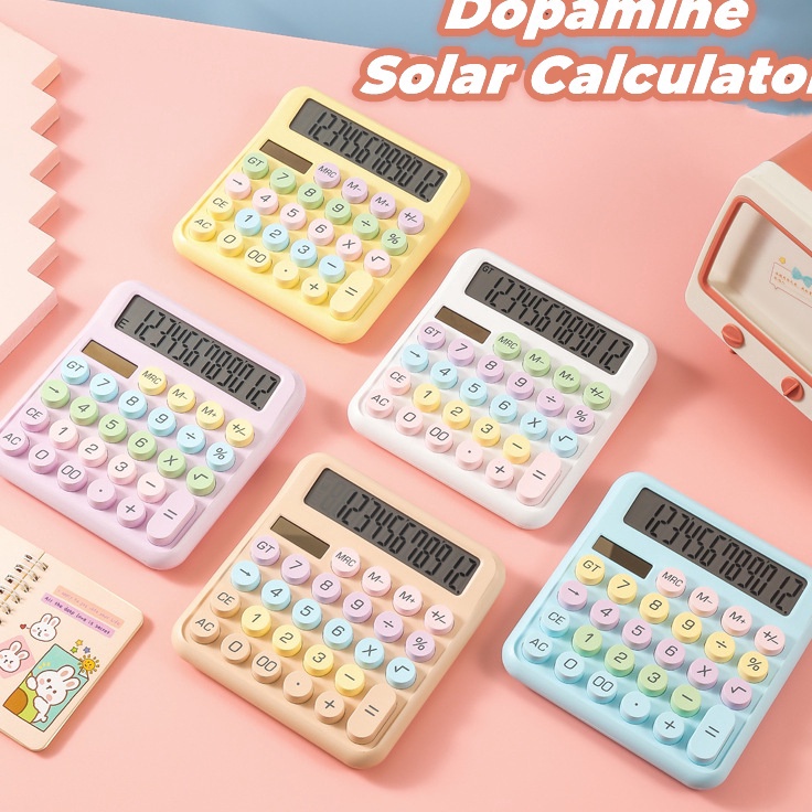 

Buruan Beli Macaron Kalkulator Elektronik 12digis Display Besar Keyboard Dot Mekanik Tombol Besar Kalkulator Lucu Alat Tulis Ilmiah