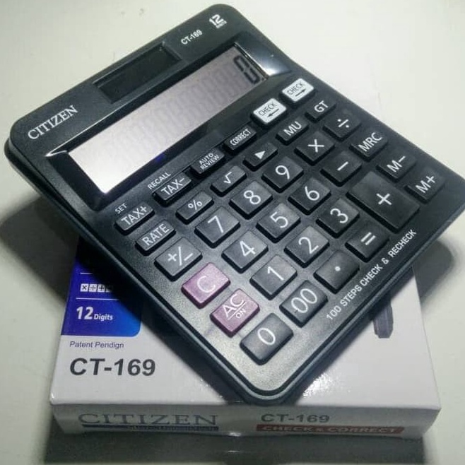 

Kalkulator Dagang Citizen CT169 Calculator Citizen 12 Digit CT169
