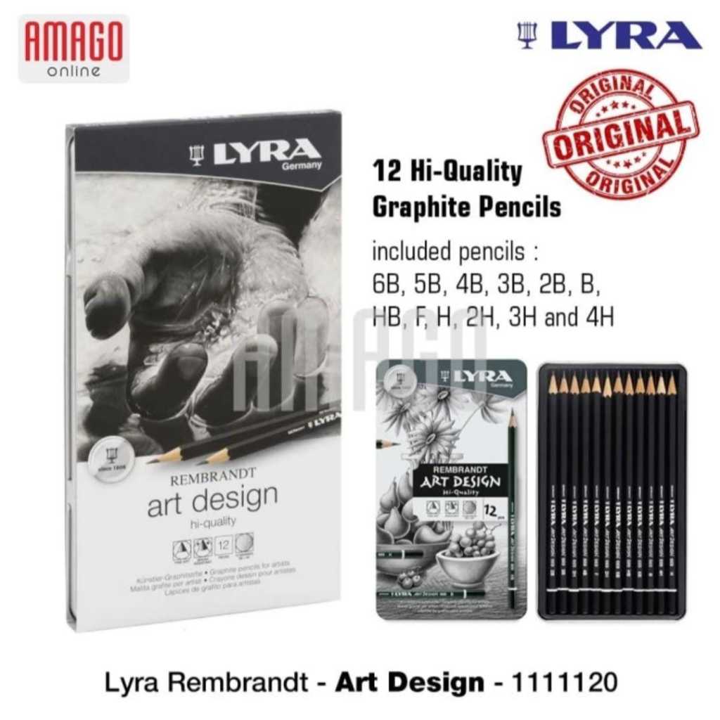 

LYRA - REMBRANDT ART DESIGN - 12 PCS - TIN BOX - 1111120