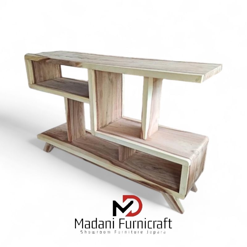 MEJA TV KABINET TV KAYU TREMBESI TEBAL