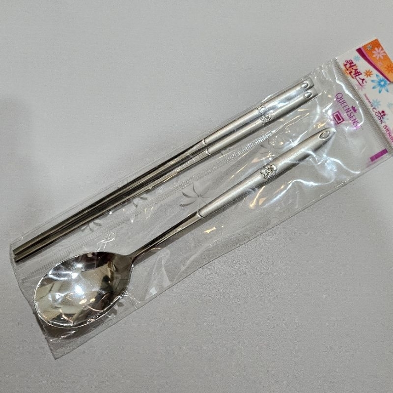 SUJEO / sendok sumpit korea ORIGINAL KOREA motif 2