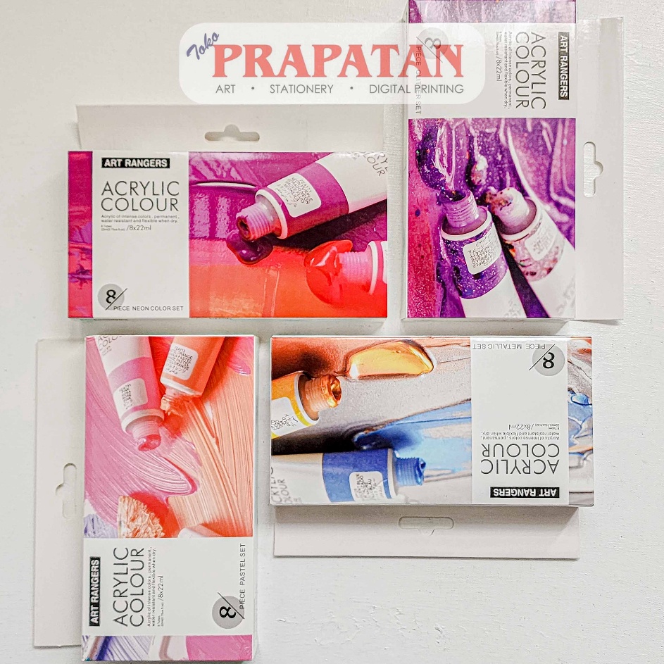 

Diskon Cat Akrilik Set Art Rangers 8x22ml Neon Metallic Pastel Art Rangers Acrylic