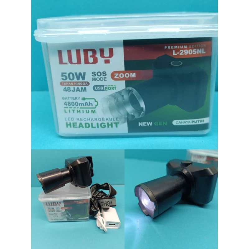 Senter Kepala Luby Zoom 50 Watt L 2905 NL / Luby Zoom 50 Watt