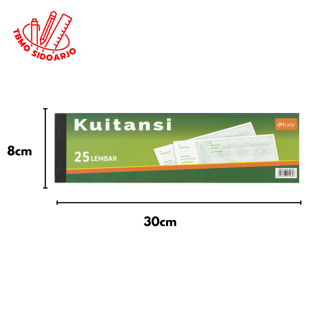 

TBMO Kwitansi / Kuitansi Forte Sedang 25 Lembar Per Pcs