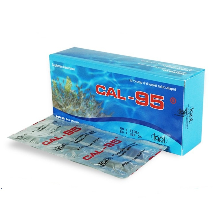 Cal-95 30 Tablet - Cal 95 - Suplemen Calcium Ibu Hamil & Menyusui - Kesehatan Tulang