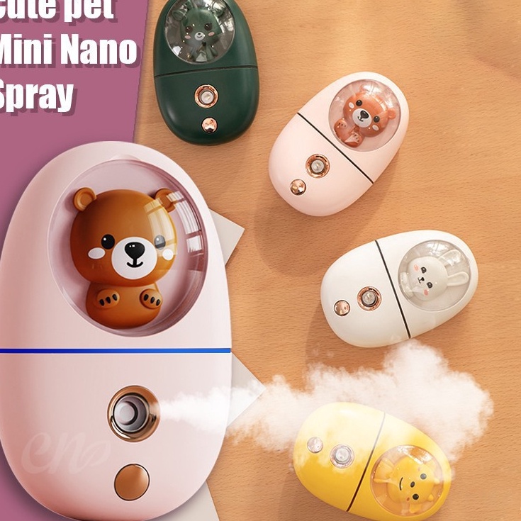 Owuri Mini Nano Spray Karakter  Mini Humidifier Nano  Bisa Untuk Disinfektan