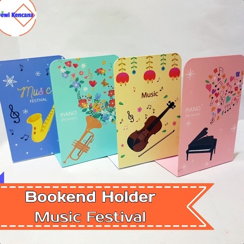 

Besi Bookend Holder Book Stand Music Festival