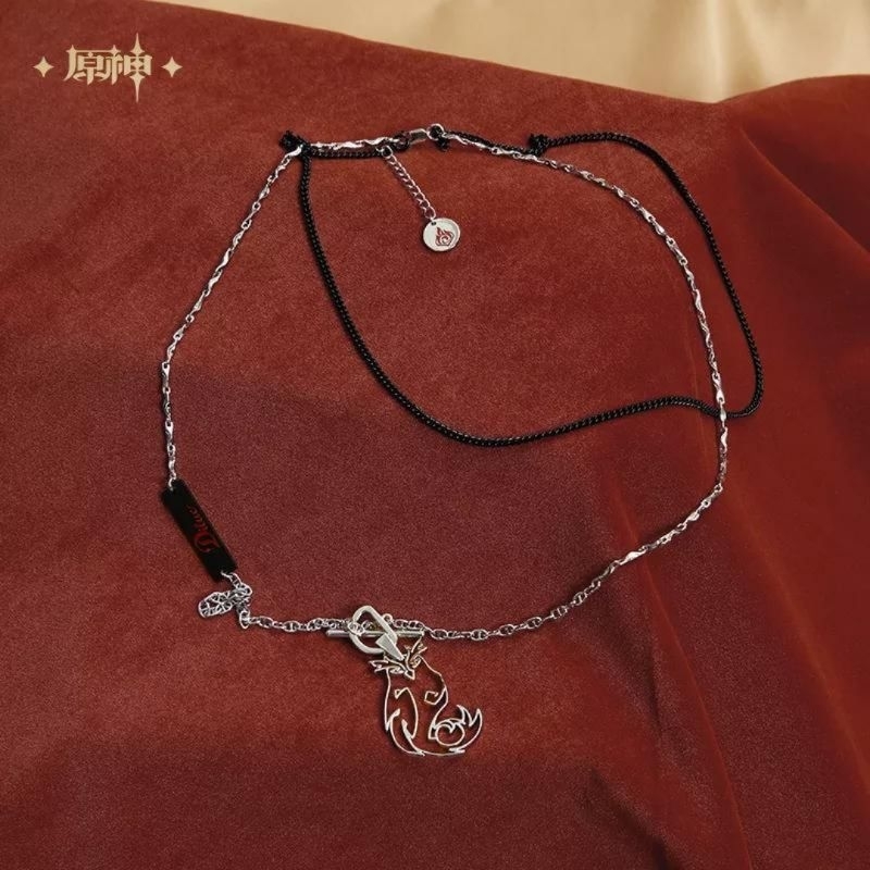 Genshin Impact Diluc Impression Necklace
kalung diluc metal