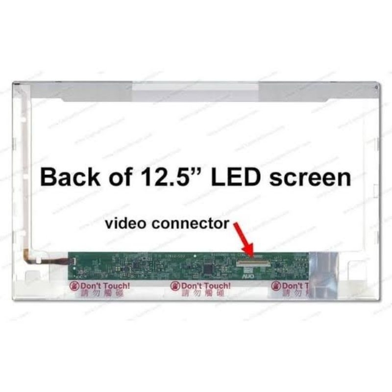 Layar lcd led tebal 12.5 12,5 pin40 Inc inch lcd laptop hp 2560p 2570p 12.5 pin 40 tebal bergaransi