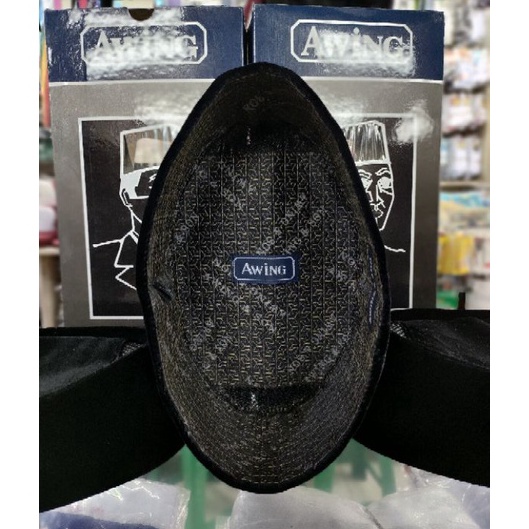 Terkini Peci Hitam Polos AWING AC Tinggi 7 Dan 8