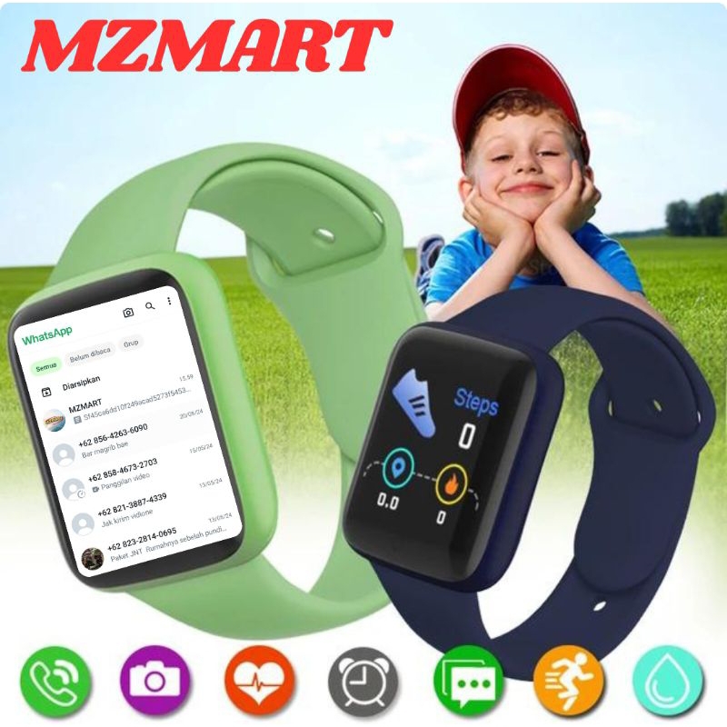 Jam Tangan Hp Pintar Android Digital Smartwatch Imo Anak Pria Wanita Dewasa Sport Bluetooth Notif Wh