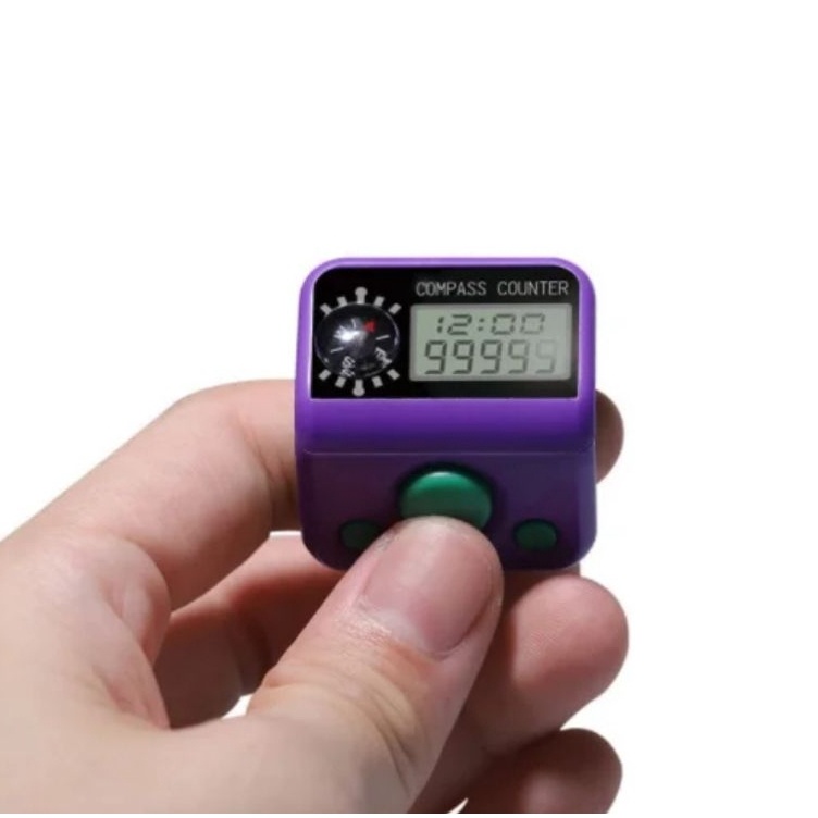 Garansi Tukar Baru  Tasbih Digital kompas warna warni dengan jam dan tanggal