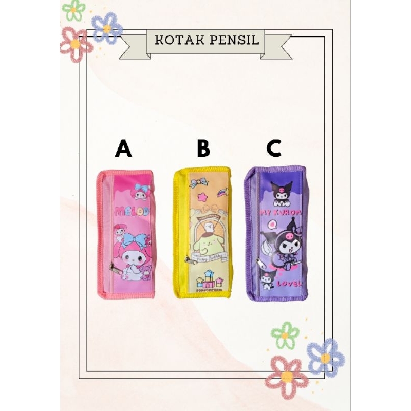 

TEMPAT PENSIL 21,5x 10x6 motif sanrio