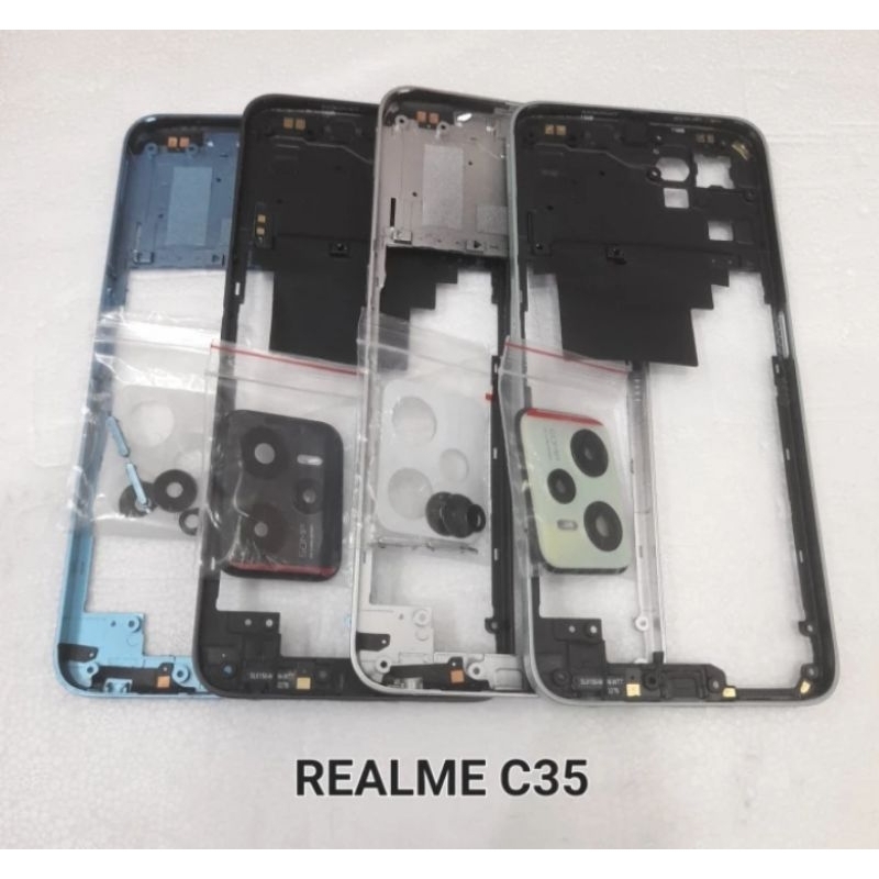 Bezzel - Tulang Tengah Realme C35 - Rangka - Tutup Mesin Realme C35