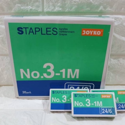 

Ready Stock ISI STAPLES JOYKO NO31M SETEPLES BESAR 1PACK 2 BOX