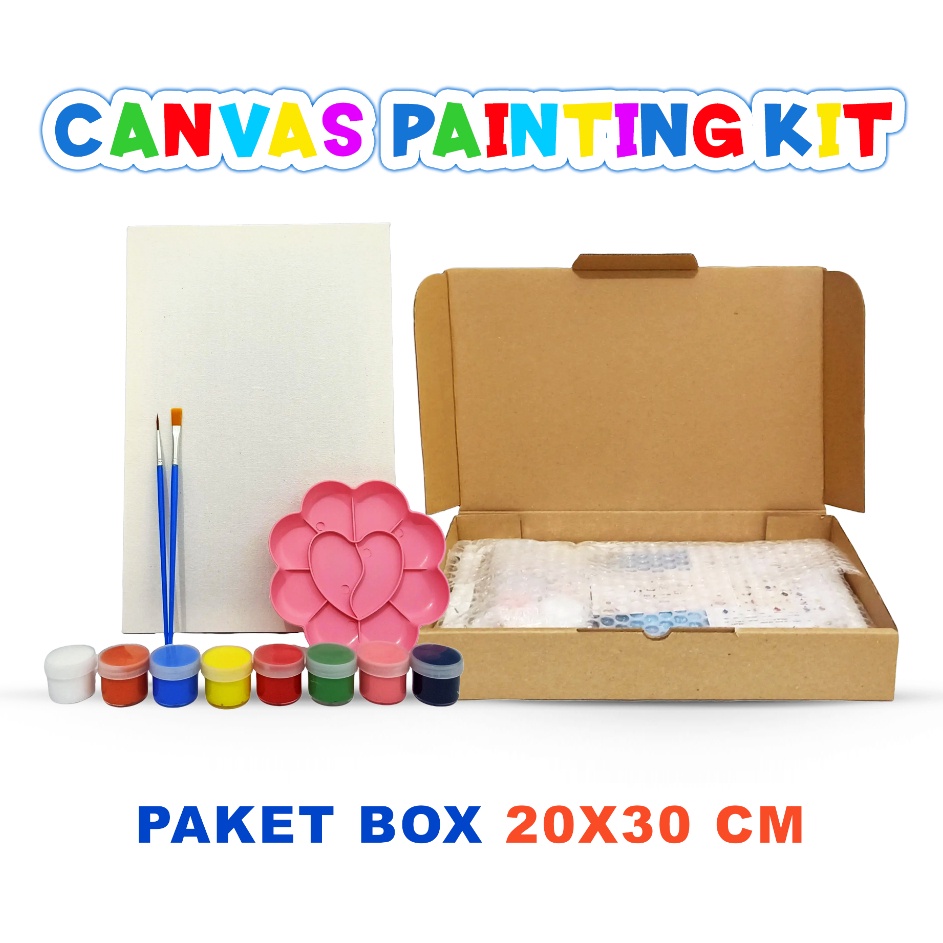 

Paket Melukis Kanvas Canvas painting 3x2 kumplit