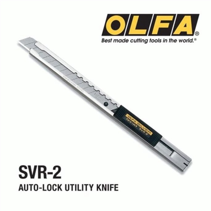 

Best OLFA Pisau Cutter 9mm SVR2 SnapOff blade cutter