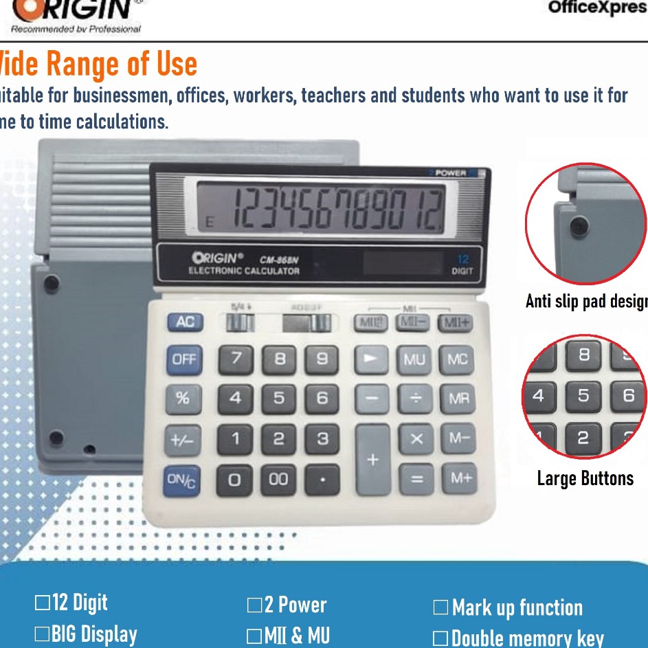 

Sale Electronic Calculator CM868N Kalkulator Besar Kalkulator 2 Power Kalkulator Meja