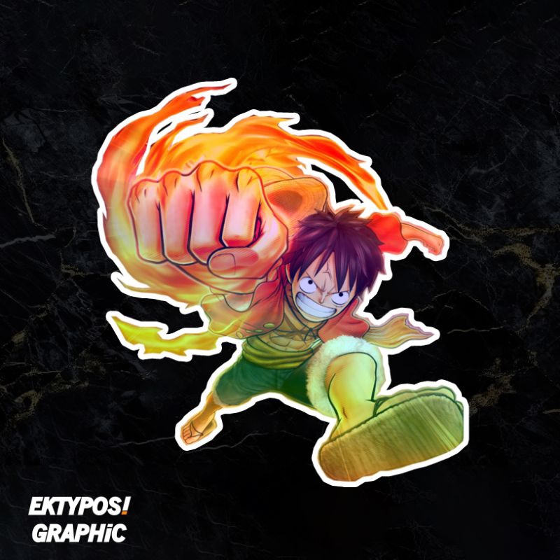 

Sticker hologram anime Monkey D Luffy - (OP005)