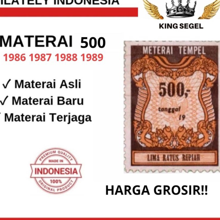 Materai 5 Tahun 1986 1987 1988 1989