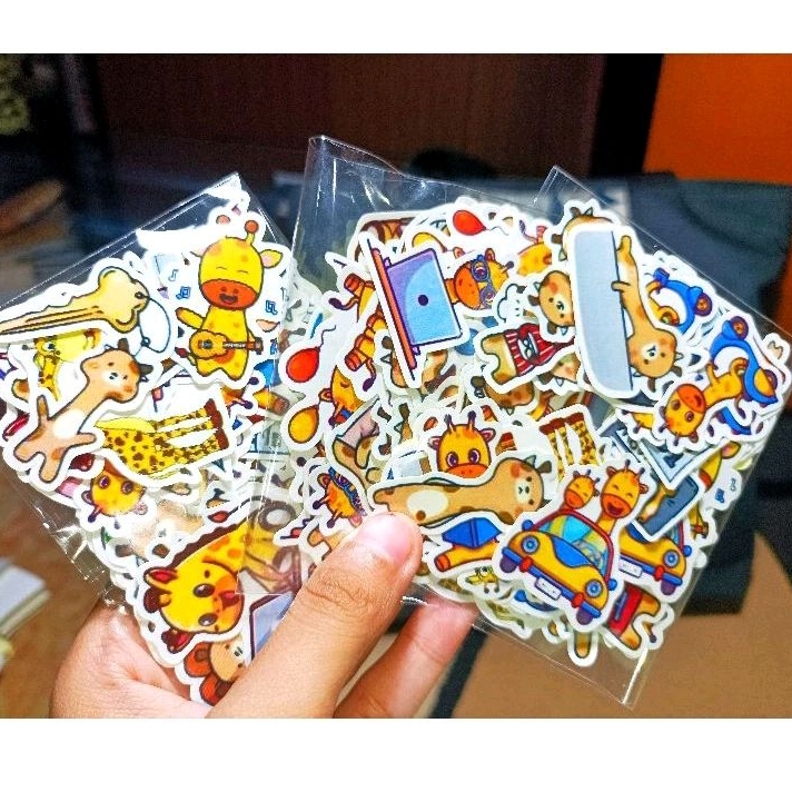 

60PCS++ STICKER JERAPAH LUCU | STIKER JERAPAH GEMOY | GIRAFFE STICKER